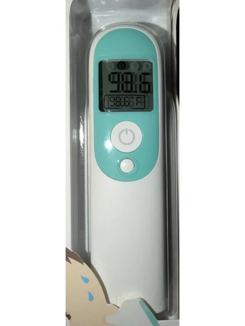 Fridababy 3-in-1 Ear Forehead + Touchless Infrared Thermometer White Teal 10028